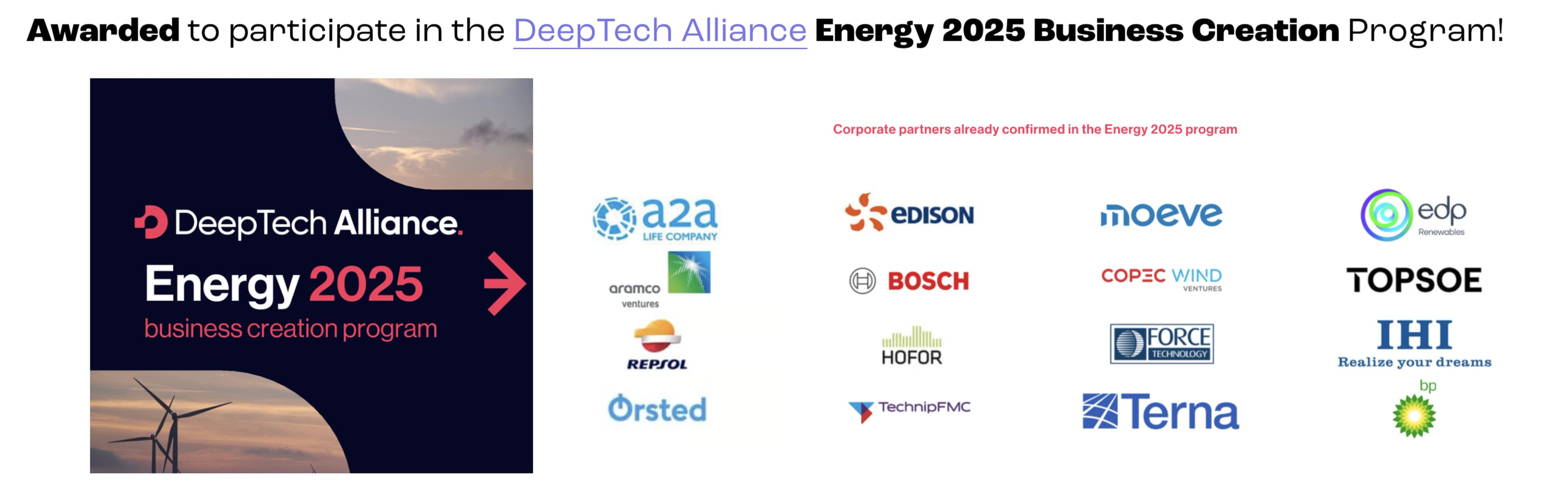 DeepTech Alliance Energy 2025